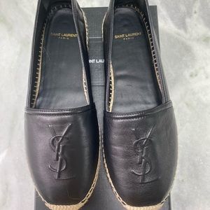 SAINT LAURENT BLACK ESPADRILLES